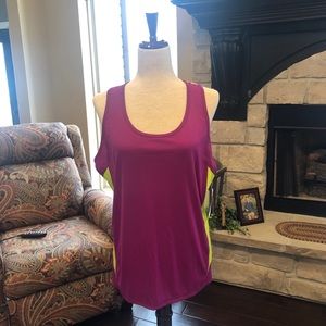 Tek Gear Tank Top Workout Active XL Berry New